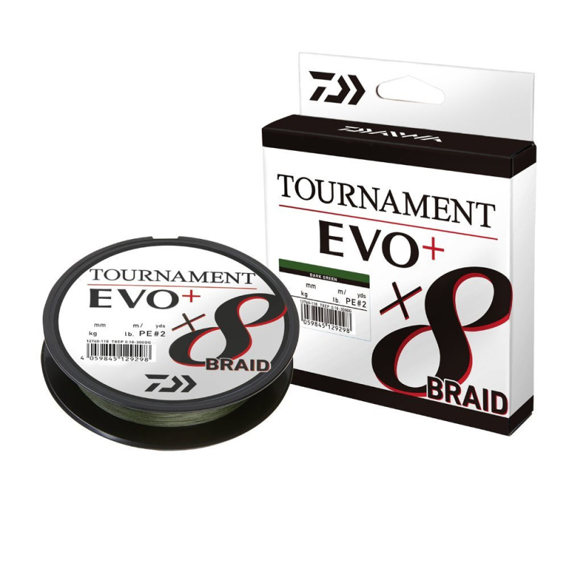 Daiwa Tournament EVO+ 8B Dark Green İp Misina (270m) - 1