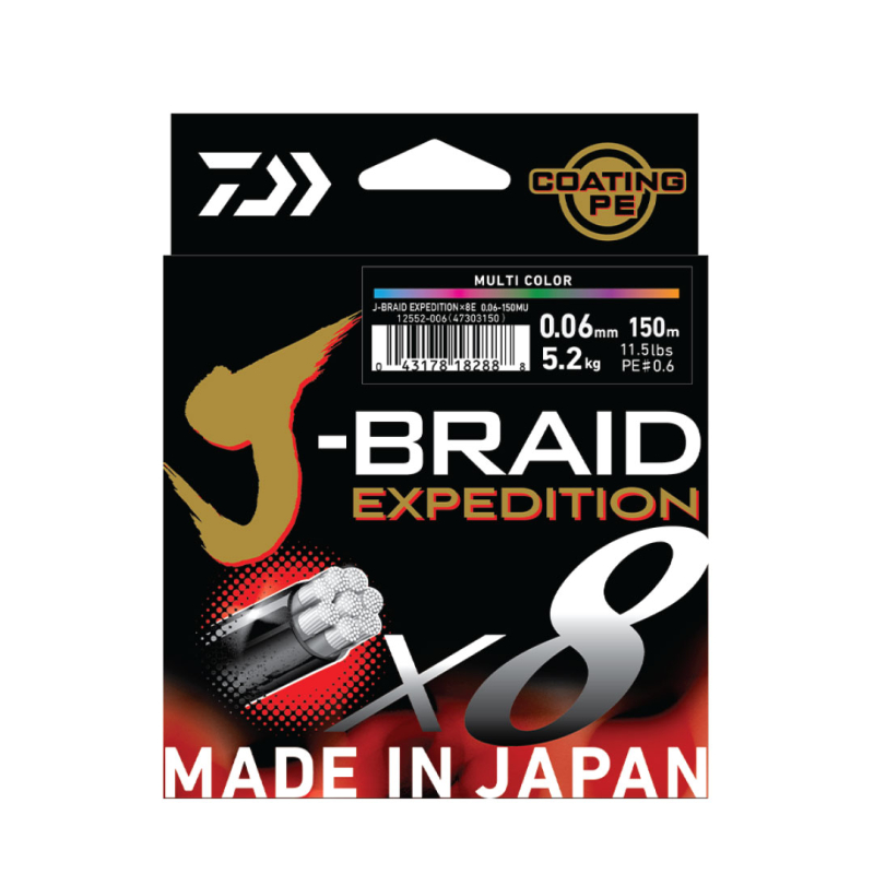 JBRAID EXPEDITION 8 BRAID 150M, SMASH ORANGE, İP MİSİNA - 2