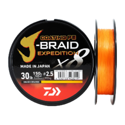 JBRAID EXPEDITION 8 BRAID 150M, SMASH ORANGE, İP MİSİNA - 1