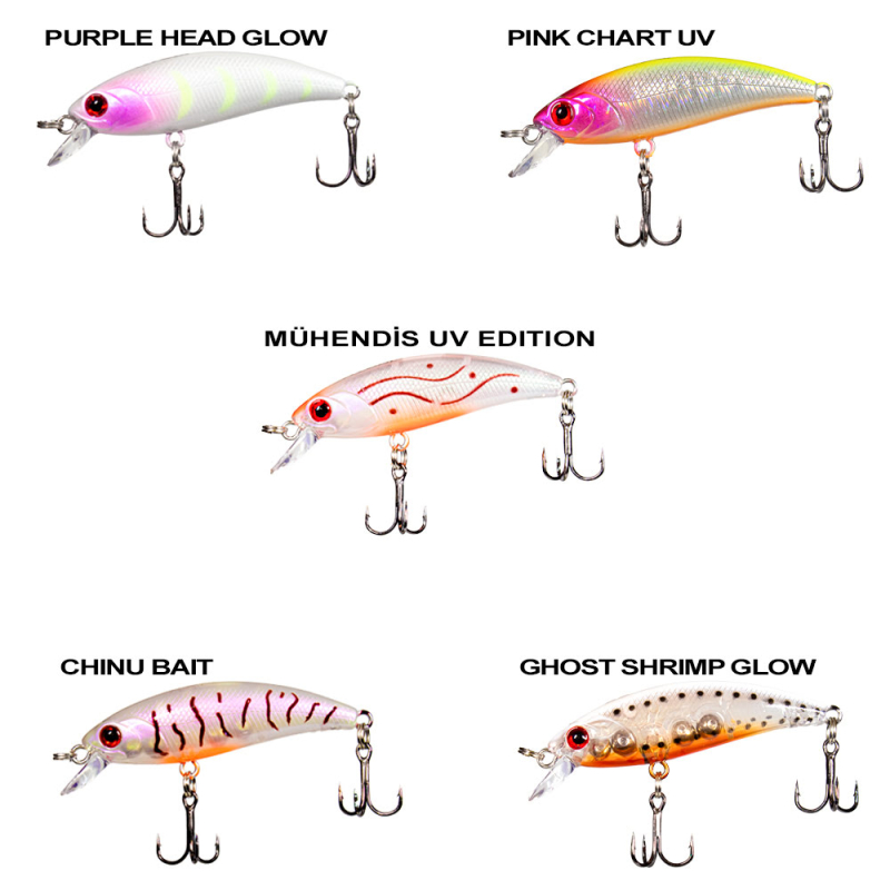 Ryuji Baby Minnow Sinking 5cm 4.5gr Maket Yem - 3