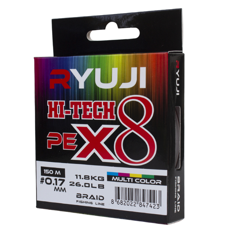 Ryuji Hi-Tech X8 150m 0.13mm Multi Color İp Misina - 1