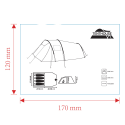 Tenthouse Joy 4 Kişilik Çadır (235+210)*260*175 cm - 4