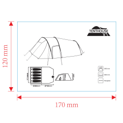 Tenthouse Tunnel 5 Kişilik Yüksek Çadır 470*330-195 - 5